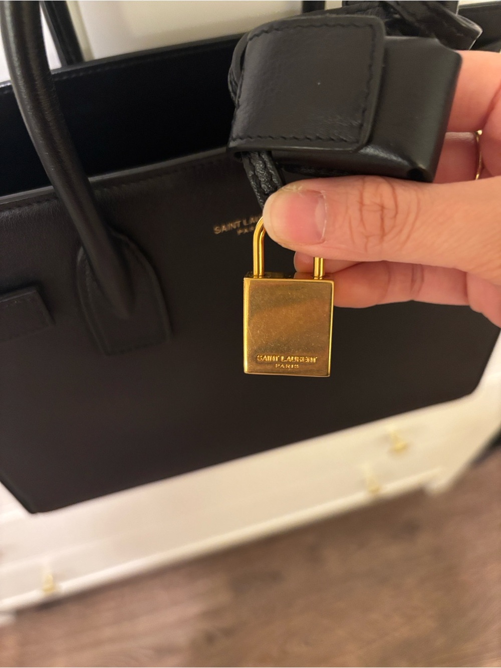 Saint Laurent Baby Sac De Jour (Black Smooth Leather) - Picture 5 of 16